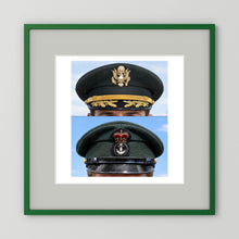 Composite image showing Korean War, Field Officer Dress Visor Cap Canadian Navy 1969, Visor Caps
