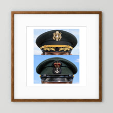 Composite image showing Korean War, Field Officer Dress Visor Cap Canadian Navy 1969, Visor Caps