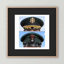 Composite image showing Korean War, Field Officer Dress Visor Cap Canadian Navy 1969, Visor Caps