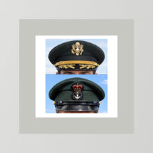 Composite image showing Korean War, Field Officer Dress Visor Cap Canadian Navy 1969, Visor Caps