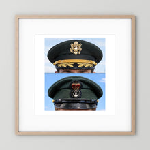 Composite image showing Korean War, Field Officer Dress Visor Cap Canadian Navy 1969, Visor Caps