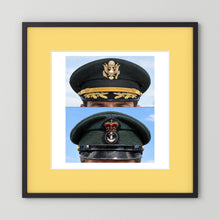 Composite image showing Korean War, Field Officer Dress Visor Cap Canadian Navy 1969, Visor Caps