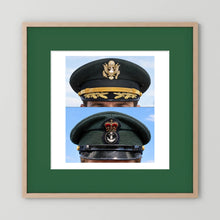 Composite image showing Korean War, Field Officer Dress Visor Cap Canadian Navy 1969, Visor Caps