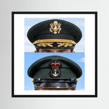Composite image showing Korean War, Field Officer Dress Visor Cap Canadian Navy 1969, Visor Caps