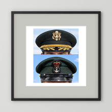 Composite image showing Korean War, Field Officer Dress Visor Cap Canadian Navy 1969, Visor Caps