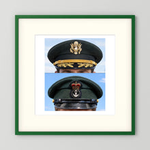 Composite image showing Korean War, Field Officer Dress Visor Cap Canadian Navy 1969, Visor Caps