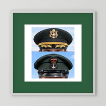 Composite image showing Korean War, Field Officer Dress Visor Cap Canadian Navy 1969, Visor Caps