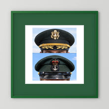 Composite image showing Korean War, Field Officer Dress Visor Cap Canadian Navy 1969, Visor Caps