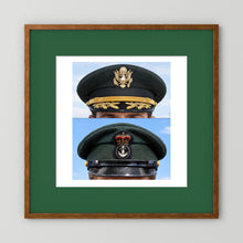 Composite image showing Korean War, Field Officer Dress Visor Cap Canadian Navy 1969, Visor Caps