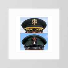 Composite image showing Korean War, Field Officer Dress Visor Cap Canadian Navy 1969, Visor Caps