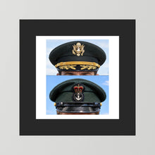 Composite image showing Korean War, Field Officer Dress Visor Cap Canadian Navy 1969, Visor Caps