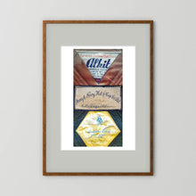 Composite image showing Labels: Alkit, Army & Navy and Austin Reed WWII Hatter Labels