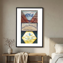 Composite image showing Labels: Alkit, Army & Navy and Austin Reed WWII Hatter Labels