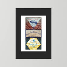 Composite image showing Labels: Alkit, Army & Navy and Austin Reed WWII Hatter Labels
