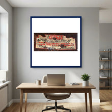Labels: Alkit, Cambridge Circus — photograph displayed in a dark oak frame mockup