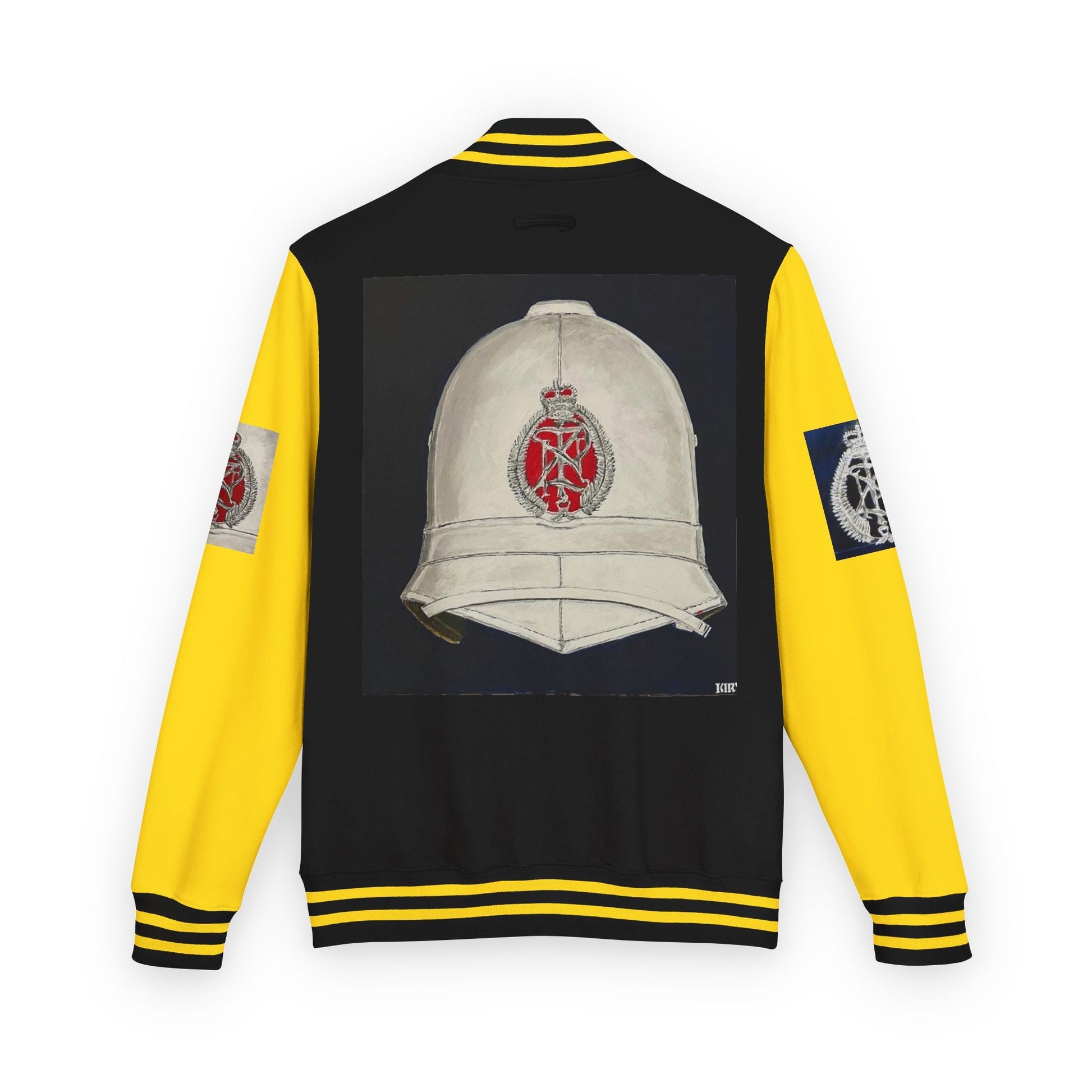 Letterman Jacket — "Art Goes To War" Graphic Varsity Jacket - Art goes to War