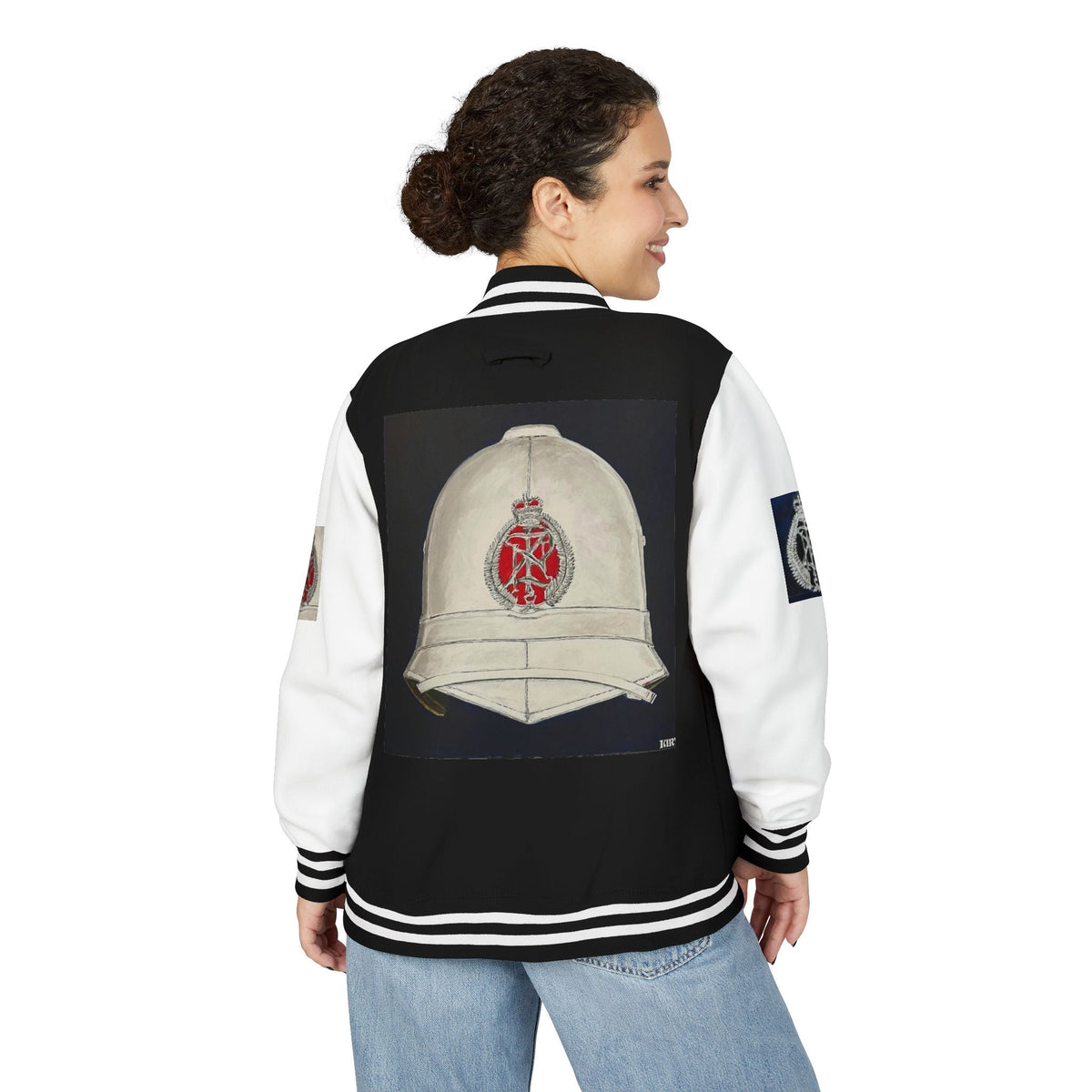 Letterman Jacket — "Art Goes To War" Graphic Varsity Jacket - Art goes to War