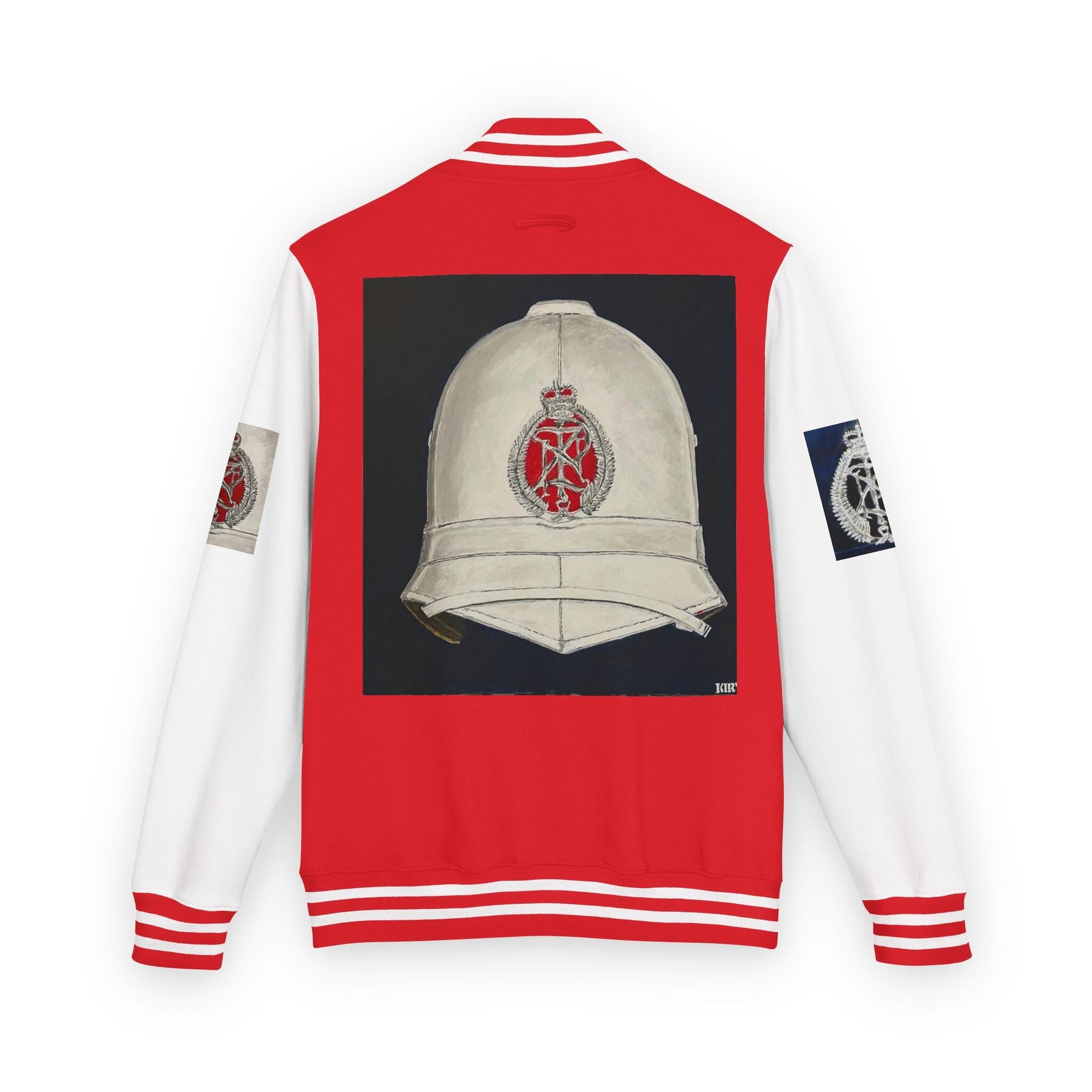 Letterman Jacket — "Art Goes To War" Graphic Varsity Jacket - Art goes to War