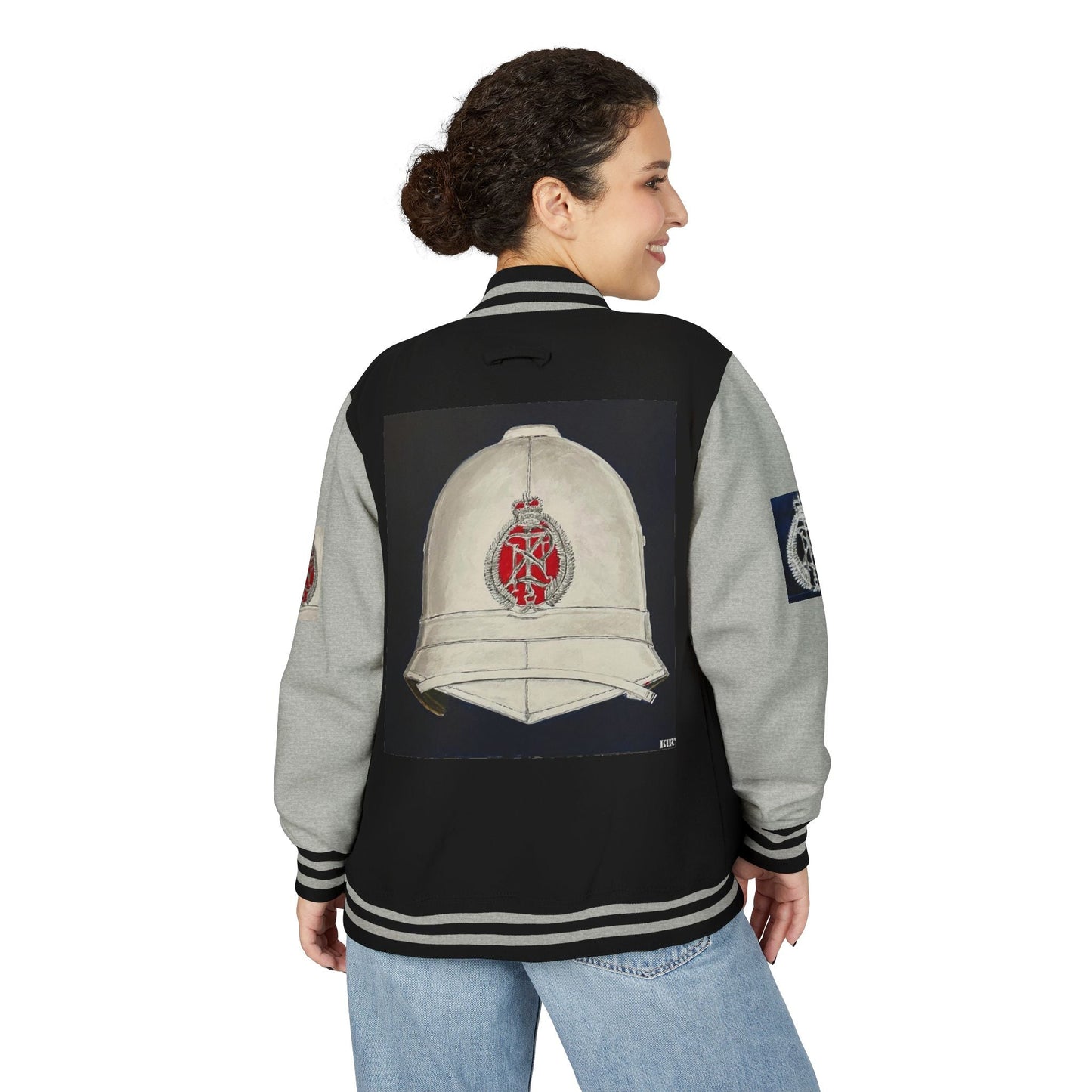 Letterman Jacket — "Art Goes To War" Graphic Varsity Jacket - Art goes to War