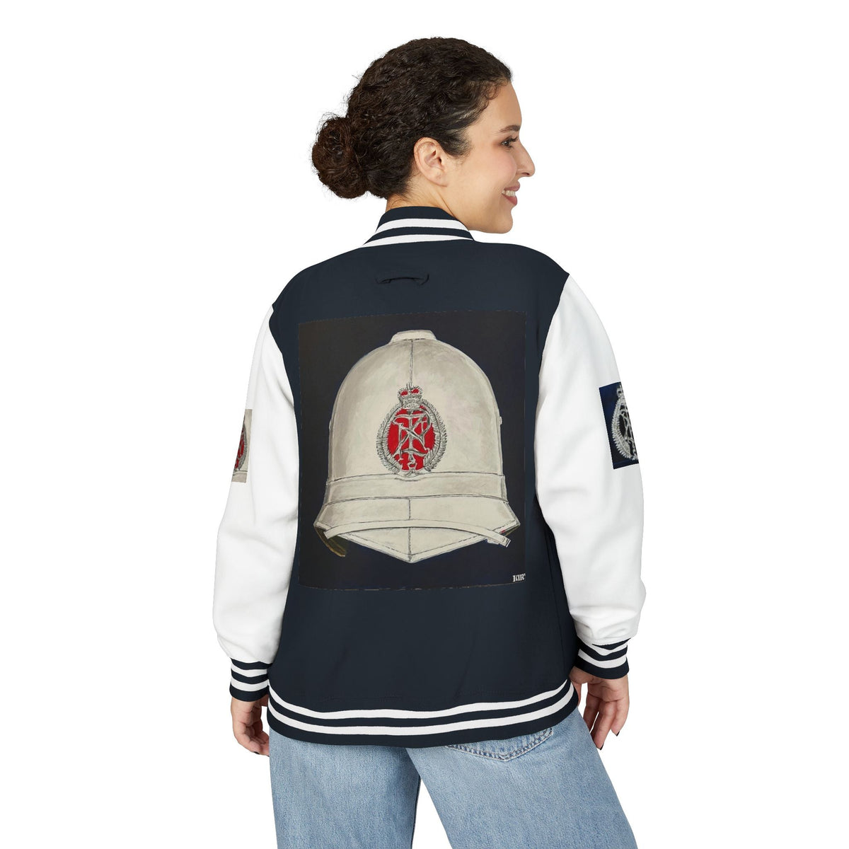 Letterman Jacket — "Art Goes To War" Graphic Varsity Jacket - Art goes to War