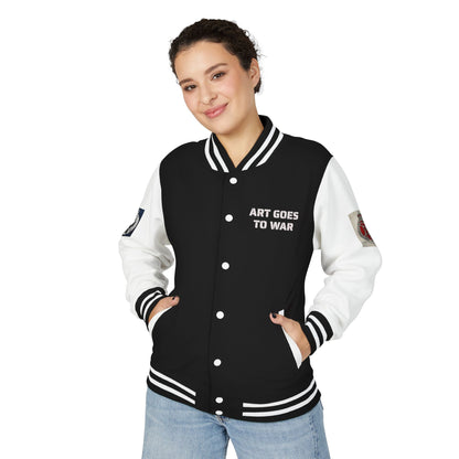 Letterman Jacket — "Art Goes To War" Graphic Varsity Jacket - Art goes to War