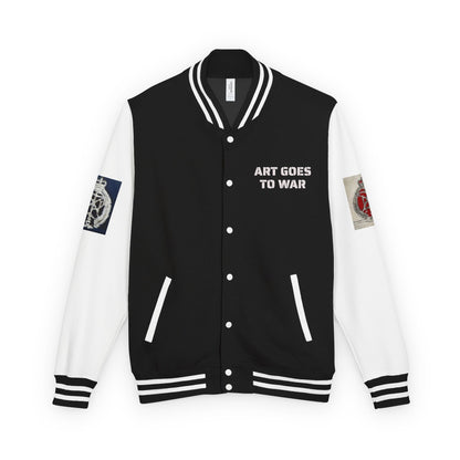 Letterman Jacket — "Art Goes To War" Graphic Varsity Jacket - Art goes to War