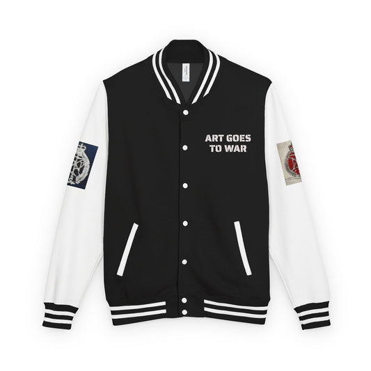 Letterman Jacket — "Art Goes To War" Graphic Varsity Jacket - Art goes to War