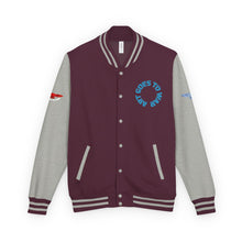 Letterman Jacket - 'Art Goes to War' Graphic Varsity Jacket — product photograph