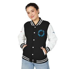 Letterman Jacket - 'Art Goes to War' Graphic Varsity Jacket — product photograph