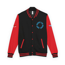 Letterman Jacket - 'Art Goes to War' Graphic Varsity Jacket — product photograph