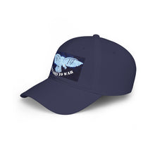 Low Profile Baseball Cap — 'Art Goes to War' Blue Dove Graphic — product photograph