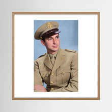 Lt. McCoy, US Army Medical Corps, 1943 — photograph presentation mockup