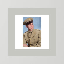 Lt. McCoy, US Army Medical Corps, 1943 — photograph presentation mockup