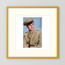 Lt. McCoy, US Army Medical Corps, 1943 — photograph presentation mockup