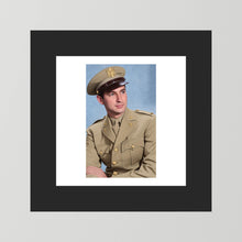 Lt. McCoy, US Army Medical Corps, 1943 — photograph presentation mockup