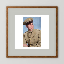 Lt. McCoy, US Army Medical Corps, 1943 — photograph presentation mockup
