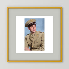Lt. McCoy, US Army Medical Corps, 1943 — photograph presentation mockup