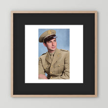 Lt. McCoy, US Army Medical Corps, 1943 — photograph presentation mockup