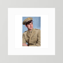 Lt. McCoy, US Army Medical Corps, 1943 — photograph presentation mockup