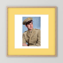 Lt. McCoy, US Army Medical Corps, 1943 — photograph presentation mockup