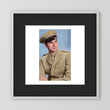 Lt. McCoy, US Army Medical Corps, 1943 — photograph presentation mockup