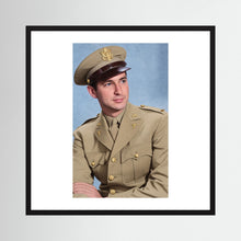 Lt. McCoy, US Army Medical Corps, 1943 — photograph presentation mockup