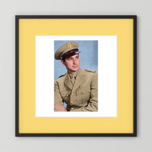 Lt. McCoy, US Army Medical Corps, 1943 — photograph presentation mockup