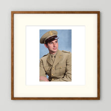 Lt. McCoy, US Army Medical Corps, 1943 — photograph presentation mockup