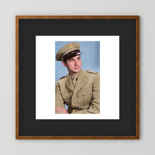 Lt. McCoy, US Army Medical Corps, 1943 — photograph presentation mockup