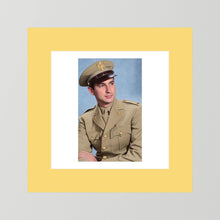 Lt. McCoy, US Army Medical Corps, 1943 — photograph presentation mockup