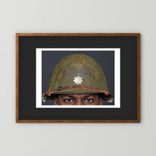 M1 Helmet, United States Army, Navy, Marines. WW2, all ranks — photograph presentation mockup