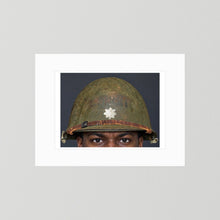 M1 Helmet, United States Army, Navy, Marines. WW2, all ranks — photograph presentation mockup