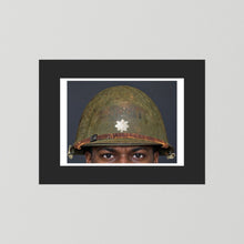 M1 Helmet, United States Army, Navy, Marines. WW2, all ranks — photograph presentation mockup