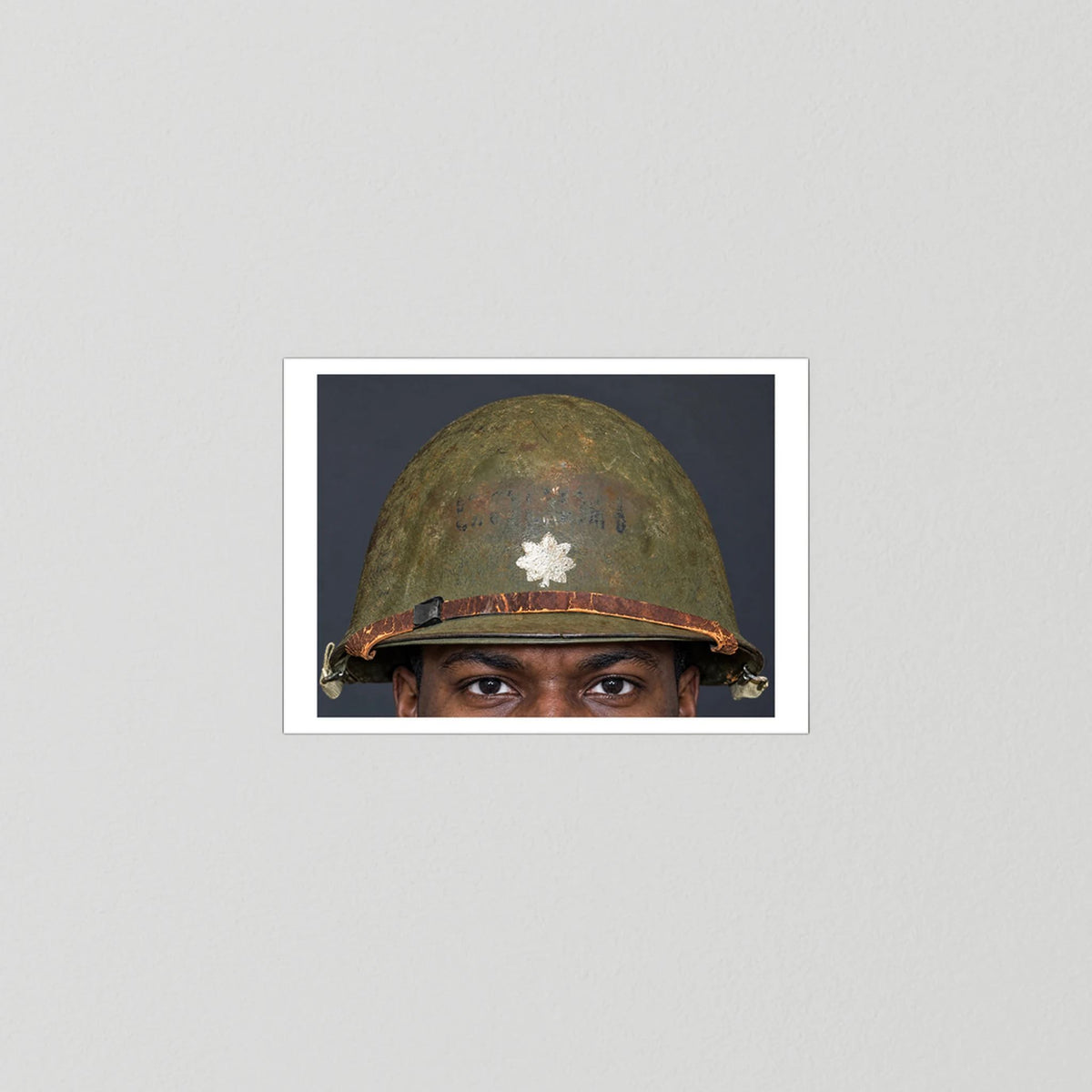 M1 Helmet, United States Army, Navy, Marines. WW2, all ranks — photograph presentation mockup